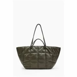 All Saints AllSaints Green Nadaline Quilt Tote 8 All Saints AllSaints Green Nadaline Quilt Tote -AllSaints shop unnamed file 3374