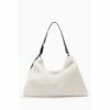All Saints AllSaints Cream Edbury Shearling Bag