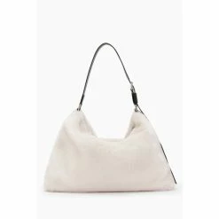 All Saints AllSaints Cream Edbury Shearling Bag -AllSaints shop unnamed file 3384