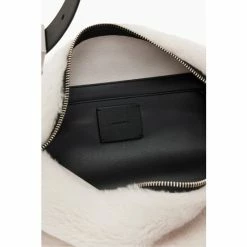 All Saints AllSaints Cream Edbury Shearling Bag -AllSaints shop unnamed file 3386