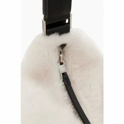 All Saints AllSaints Cream Edbury Shearling Bag -AllSaints shop unnamed file 3388