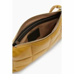 All Saints Yellow Eve Quilt Cross-Body Bag -AllSaints shop unnamed file 3392