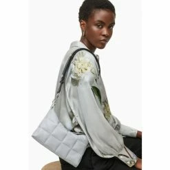 All Saints AllSaints Grey Eve Quilt Cross-Body Bag -AllSaints shop unnamed file 3412