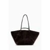 All Saints AllSaints Red Hannah Shearling Tote Bag