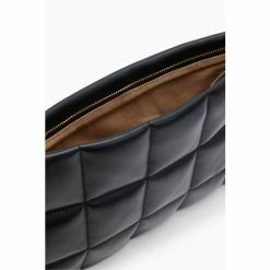 All Saints AllSaints Bettina Quilt Black Clutch -AllSaints shop unnamed file 3447