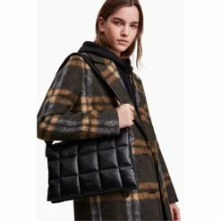 All Saints AllSaints Sheringham Black Quilt Shoulder Bag -AllSaints shop unnamed file 3482