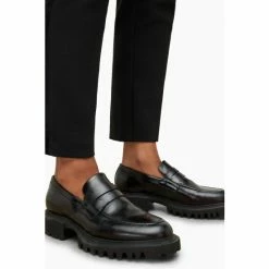 All Saints AllSaints Lola Black Loafers -AllSaints shop unnamed file 3525