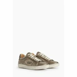 All Saints AllSaints Grey Sheer Stud Sneakers -AllSaints shop unnamed file 3536