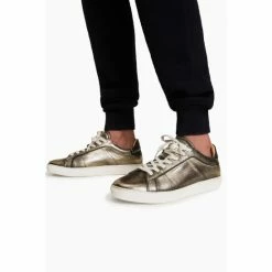 All Saints AllSaints Grey Sheer Stud Sneakers -AllSaints shop unnamed file 3542