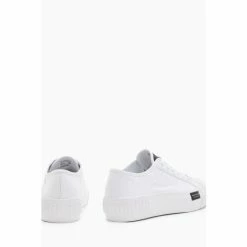 All Saints AllSaints Jackie White Flatform Shoes -AllSaints shop unnamed file 3546