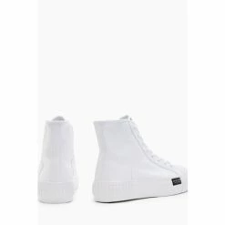 All Saints AllSaints White Dana Flatform High Shoes -AllSaints shop unnamed file 3552