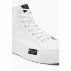 All Saints AllSaints White Dana Flatform High Shoes -AllSaints shop unnamed file 3554