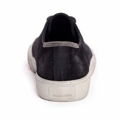 All Saints AllSaints Black Rigg Ramskull Lace-Up Canvas Shoes -AllSaints shop unnamed file 3564