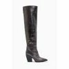 All Saints AllSaints Grey Reina Crinkle Boots