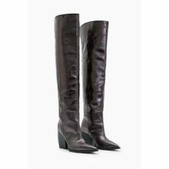 All Saints AllSaints Grey Reina Crinkle Boots 1 All Saints AllSaints Grey Reina Crinkle Boots -AllSaints shop unnamed file 3601