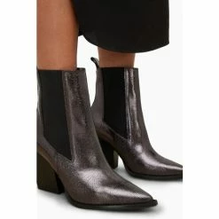 All Saints AllSaints Grey Ria Crinkle Boots 4 All Saints AllSaints Grey Ria Crinkle Boots -AllSaints shop unnamed file 3611