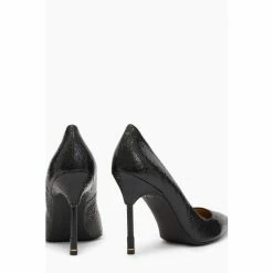 All Saints AllSaints Nova Metallic Black Court Shoes -AllSaints shop unnamed file 3615