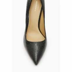 All Saints AllSaints Nova Metallic Black Court Shoes -AllSaints shop unnamed file 3617