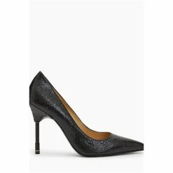 All Saints AllSaints Nova Metallic Black Court Shoes -AllSaints shop unnamed file 3618