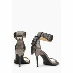 All Saints AllSaints Grey Noir Shimmer Sandals -AllSaints shop unnamed file 3621