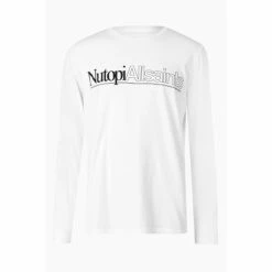 All Saints White Topia Ls Crew Top -AllSaints shop unnamed file 363