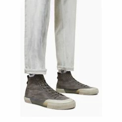 All Saints AllSaints Grey Dumont High Top -AllSaints shop unnamed file 3663