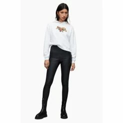 All Saints AllSaints Lorna Pippa White Hoodie -AllSaints shop unnamed file 3687