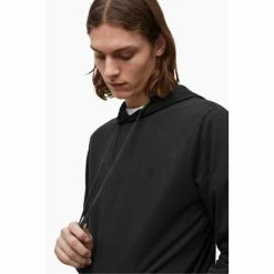 All Saints AllSaints Black Ossage Pullover Hoodie -AllSaints shop unnamed file 3700