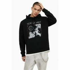 All Saints AllSaints Pravha Black Hoodie -AllSaints shop unnamed file 3729