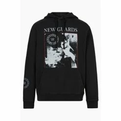 All Saints AllSaints Pravha Black Hoodie -AllSaints shop unnamed file 3733