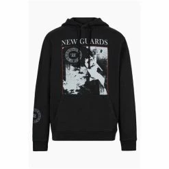 All Saints AllSaints Pravha Black Hoodie -AllSaints shop unnamed file 3734