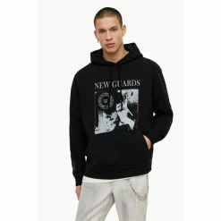 All Saints AllSaints Adder Black Hoodie -AllSaints shop unnamed file 3746