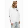All Saints White Layback Pullover Hoodie