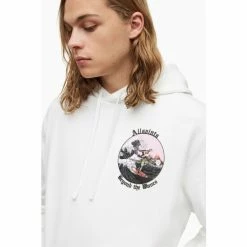 All Saints White Layback Pullover Hoodie -AllSaints shop unnamed file 3755