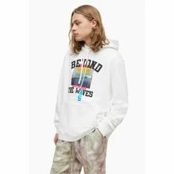 All Saints AllSaints White Yonder Pullover Hoodie