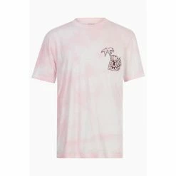 All Saints AllSaints Pink Shaka Short-Sleeved Crew-Neck T-Shirt -AllSaints shop unnamed file 376