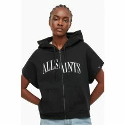 All Saints AllSaints Black Amphia Hoodie -AllSaints shop unnamed file 3779