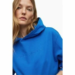 All Saints AllSaints Blue Pippa Hoodie -AllSaints shop unnamed file 3795
