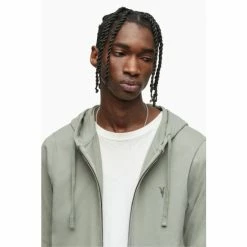 All Saints AllSaints Green Brace Hoodie -AllSaints shop unnamed file 3814