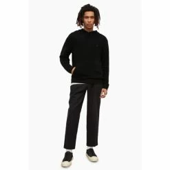 All Saints Black Ivar Merino Hoodie -AllSaints shop unnamed file 3819