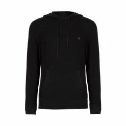 All Saints Black Ivar Merino Hoodie -AllSaints shop unnamed file 3826