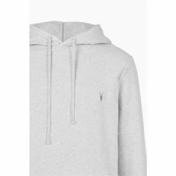 All Saints AllSaints Grey Raven Hoodie -AllSaints shop unnamed file 3832