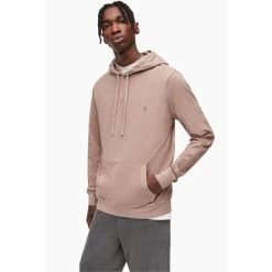All Saints Pink Ossage Pullover Hoodie