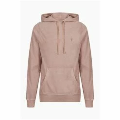 All Saints Pink Ossage Pullover Hoodie -AllSaints shop unnamed file 3847