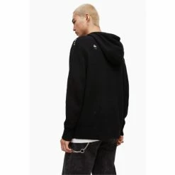 All Saints AllSaints Black Destroy Saints Hoodie -AllSaints shop unnamed file 3850