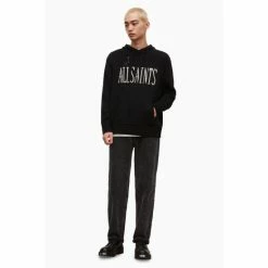 All Saints AllSaints Black Destroy Saints Hoodie -AllSaints shop unnamed file 3851