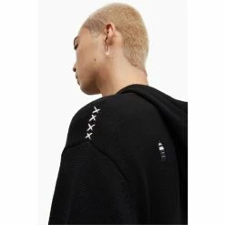 All Saints AllSaints Black Destroy Saints Hoodie -AllSaints shop unnamed file 3852