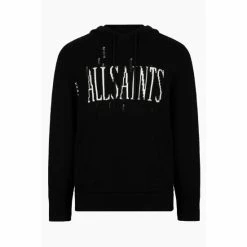 All Saints AllSaints Black Destroy Saints Hoodie -AllSaints shop unnamed file 3853