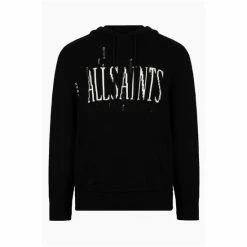 All Saints AllSaints Black Destroy Saints Hoodie -AllSaints shop unnamed file 3854