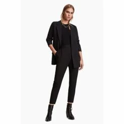 All Saints AllSaints Aleida Black Jersey Trousers -AllSaints shop unnamed file 3858